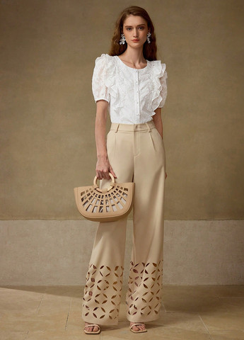 Молочная блуза SHEIN