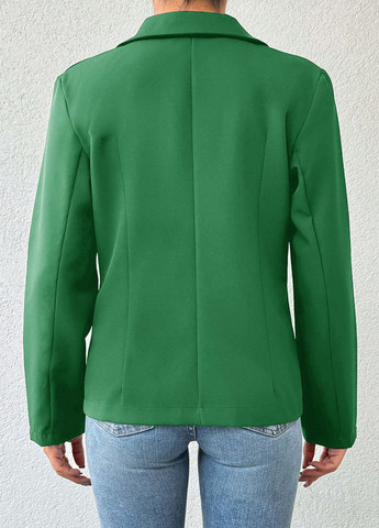 Зеленый женский жакет SHEIN однотонный - демисезонный