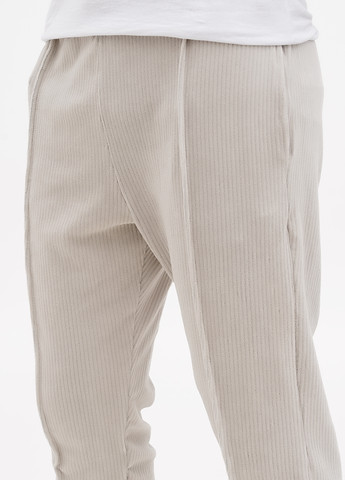 Светло-серые кэжуал демисезонные зауженные брюки Boohoo