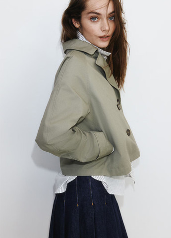 Плащ H&M на пуговицах лето (362050190)