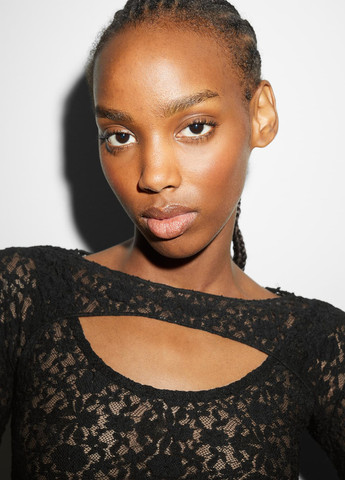 Чорний літній комплект (топ, болеро) C&A