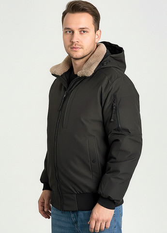 Оливковая (хаки) зимняя куртка Sun's House