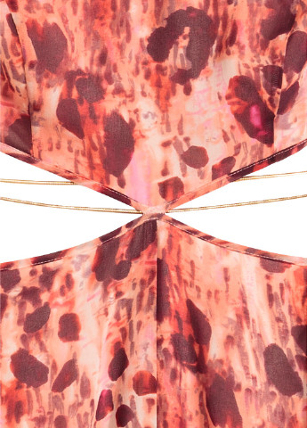 Рожева кежуал платье H&M з абстрактним візерунком
