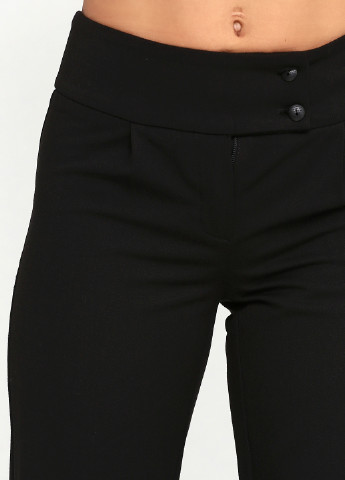 Черные классические демисезонные прямые брюки Софі