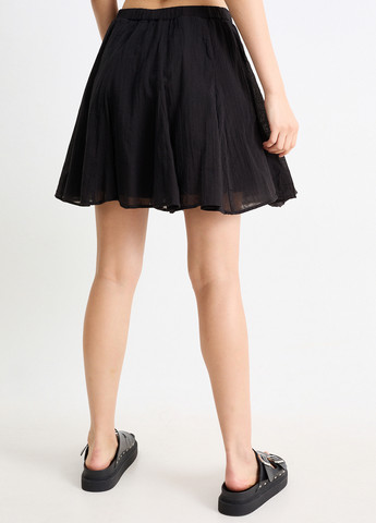 Черная кэжуал однотонная юбка C&A клешированная