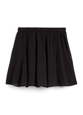 Черная кэжуал однотонная юбка C&A клешированная