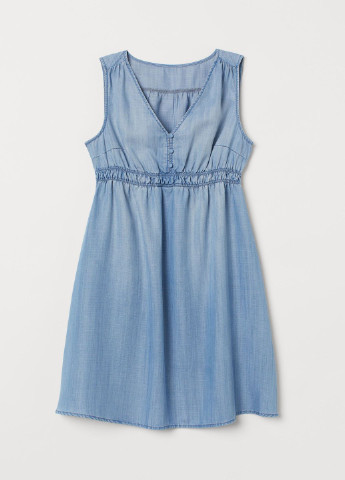 Голубое кэжуал платье для беременных H&M однотонное