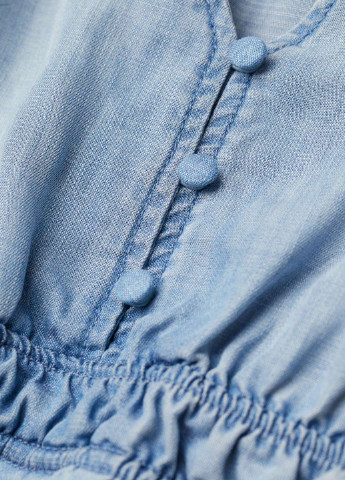 Блакитна кежуал плаття для вагітних H&M однотонна