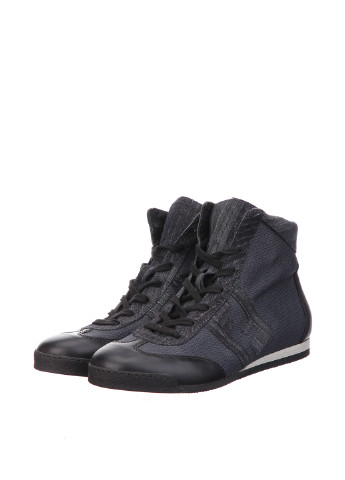 Темно-серые мужские ботинки со шнурками