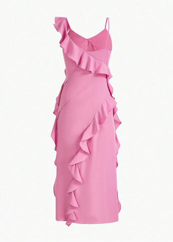 Светло-розовое вечернее, коктейльное платье футляр SHEIN однотонное