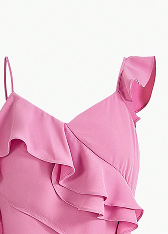 Светло-розовое вечернее, коктейльное платье футляр SHEIN однотонное