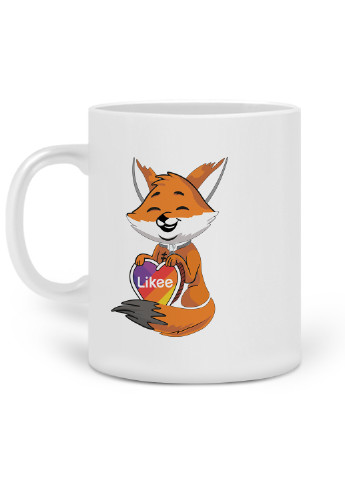 Кружка Лайк (Likee) 330 мл горнятко керамічне (20259-1033) MobiPrint (219774760)