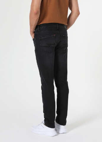 Темно-серые демисезонные зауженные джинсы Colin's