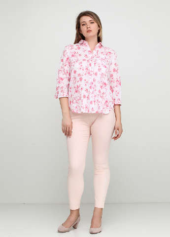 Светло-розовые кэжуал демисезонные брюки Luizacco