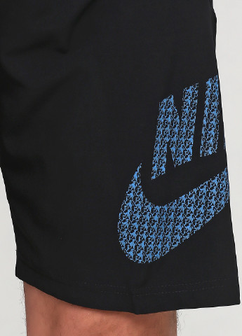 Шорти Nike логотипи чорні спортивні поліестер