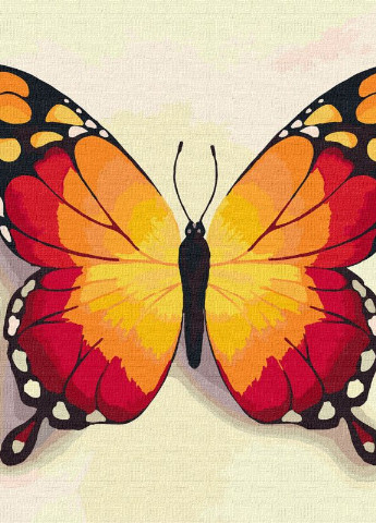 Картина за номерами. Помаранчевий метелик. 25х25см. KHO4210. Ідейка Идейка (253484102)