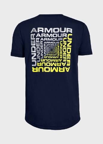 Темно-синяя демисезонная футболка с коротким рукавом Under Armour