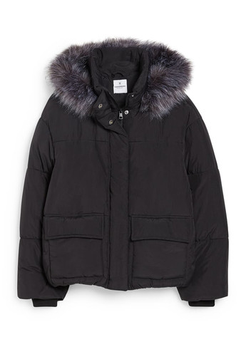 Чорна зимня куртка C&A