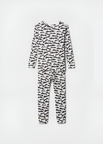 Белая всесезон пижама (лонгслив, брюки) лонгслив + брюки Gap