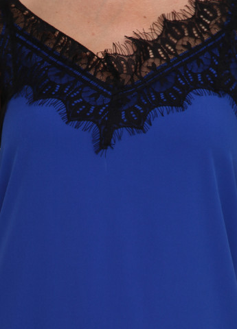 Синее коктейльное платье ZUBRYTSKAYA однотонное