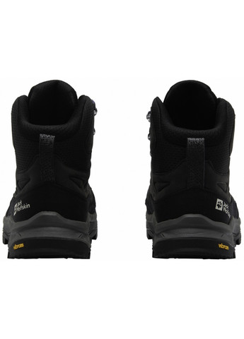 Черные осенние ботинки хайкеры Jack Wolfskin