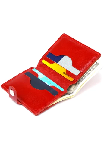 Жіночий шкіряний гаманець 9х10х1 см Shvigel (253491300)