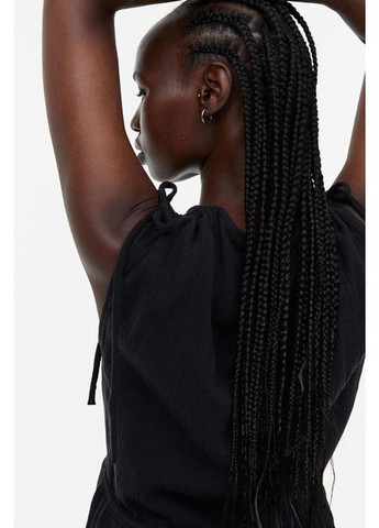 Черное кэжуал платье H&M однотонное