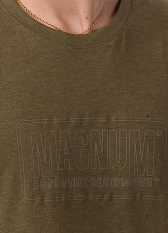 Хаки (оливковая) футболка с коротким рукавом Magnum
