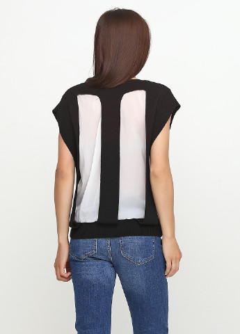 Черная демисезонная блуза Oblique