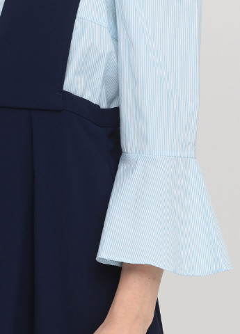 Костюм (блуза, сарафан) Only юбочный однотонный комбинированный кэжуал хлопок, полиэстер