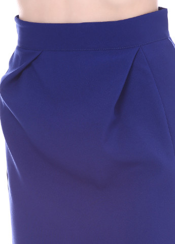 Синяя кэжуал однотонная юбка ANVI