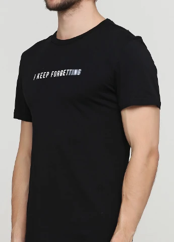 Черная футболка H&M