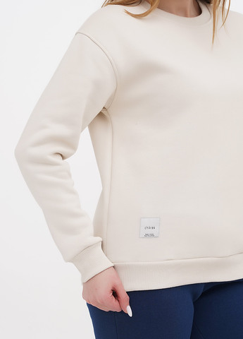 Світло-бежевий світшот Chikiss однотонний без декору (257429352)