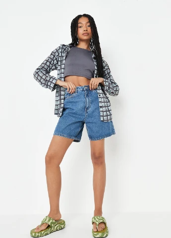 Цветная кэжуал рубашка в клетку Missguided