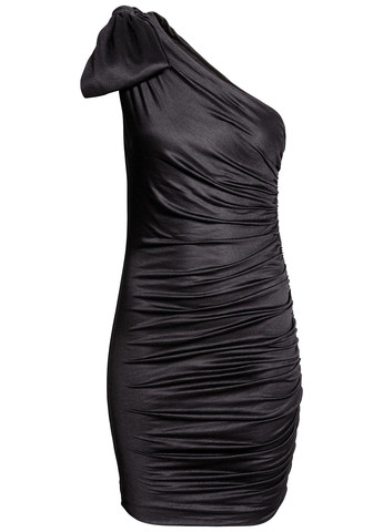 Чорна кежуал сукня силуетна H&M однотонна