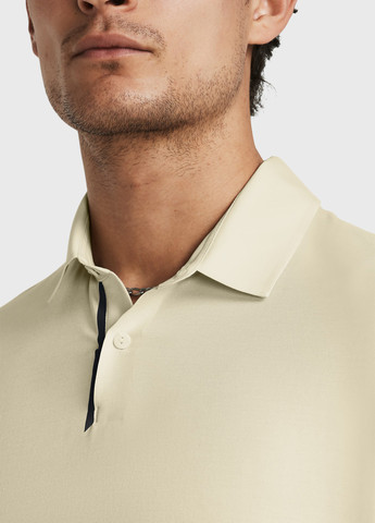 Бежевая футболка-поло для мужчин Under Armour однотонная