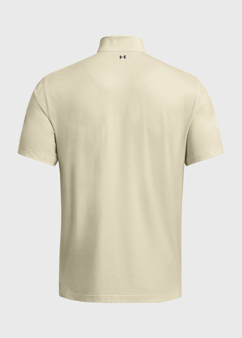 Бежевая футболка-поло для мужчин Under Armour однотонная