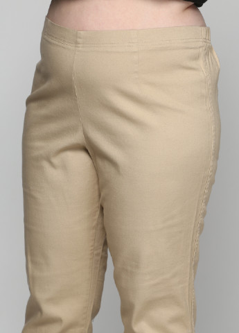 Бежевые кэжуал демисезонные прямые брюки White Stag