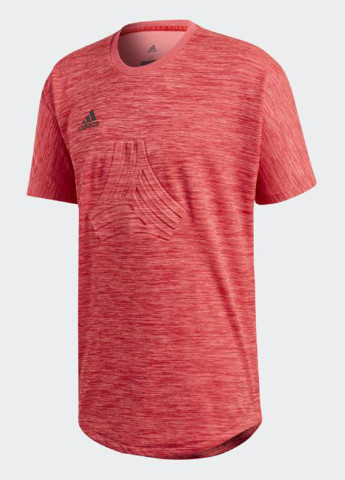 Терракотовая футболка с коротким рукавом adidas