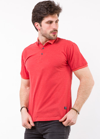 Коралловая футболка-поло для мужчин Just Concept однотонная