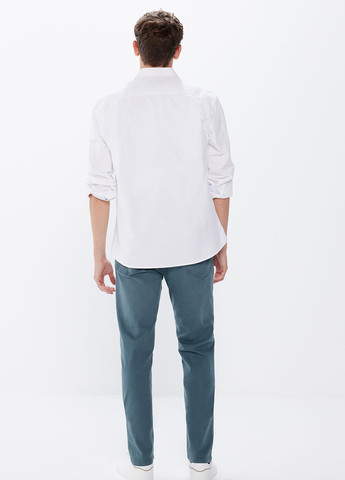 Темно-бирюзовые демисезонные слим джинсы Springfield