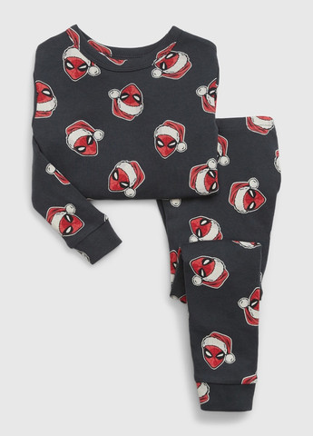 Сіра всесезон піжама (лонгслів, штани) лонгслів + брюки Gap