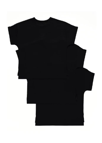 Черная летняя футболка (3 шт.) George