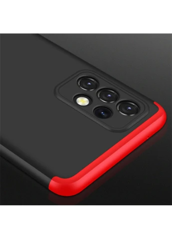 Пластикова накладка LikGus 360 градусів (opp) для Samsung Galaxy A72 4G / A72 5G Чорний / Червоний (is_00000047488_6) GKK (250499701)