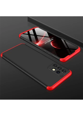 Пластикова накладка LikGus 360 градусів (opp) для Samsung Galaxy A72 4G / A72 5G Чорний / Червоний (is_00000047488_6) GKK (250499701)