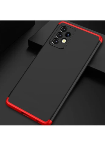 Пластикова накладка LikGus 360 градусів (opp) для Samsung Galaxy A72 4G / A72 5G Чорний / Червоний (is_00000047488_6) GKK (250499701)