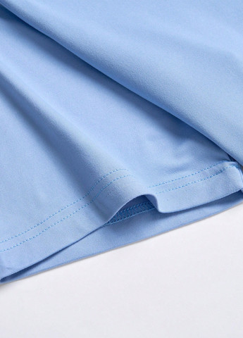 Светло-синий летний комплект (футболка, брюки) SHEIN