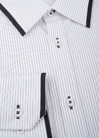 Белая классическая рубашка в полоску Venti