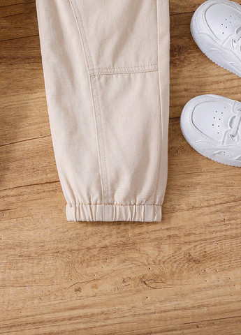 Бежевые демисезонные джоггеры, зауженные джинсы SHEIN