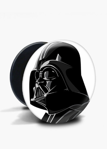 Попсокет (Popsockets) держатель для смартфона Дарт Вейдер (Darth Vader) (8754-1480) Черный MobiPrint (216748228)